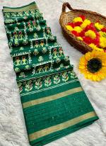 Dola Silk Green Traditional Wear Weaving Saree